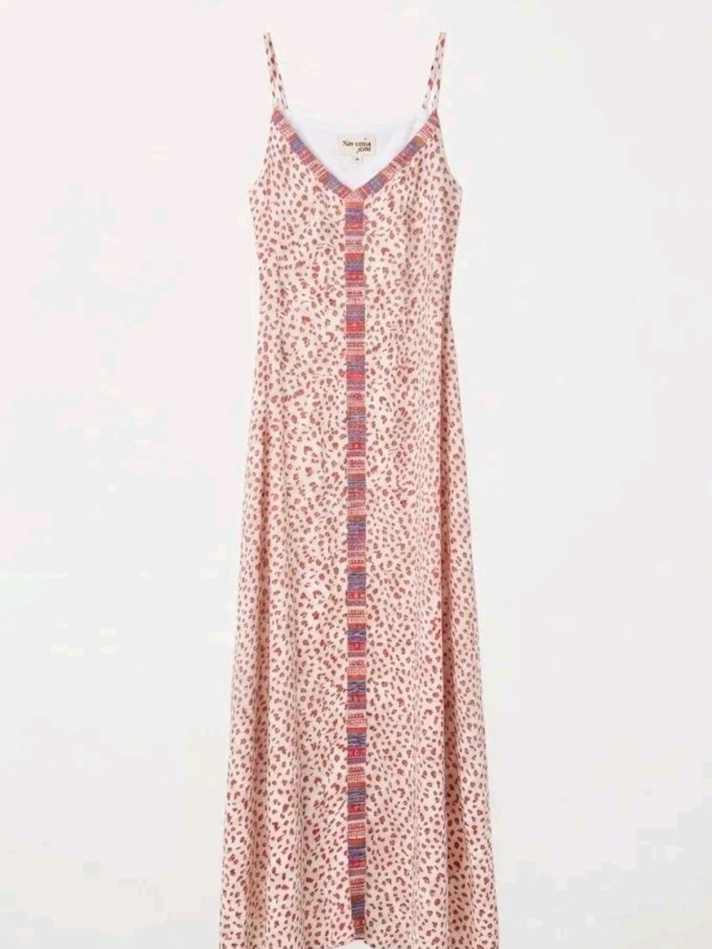 Savanna Jane Pink Leopard-Print Strappy Maxi Dress PTP 25